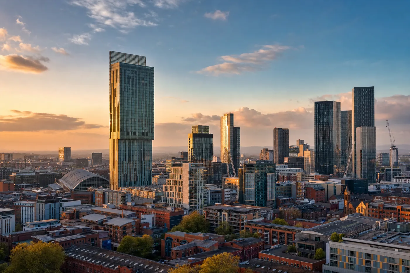 Manchester city skyline