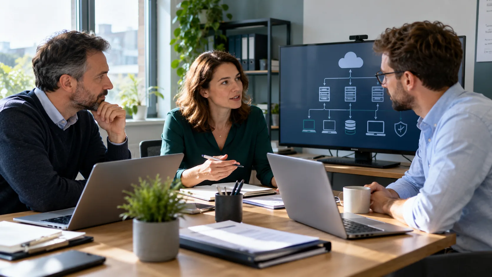 Small business owner planning an IT support handover
