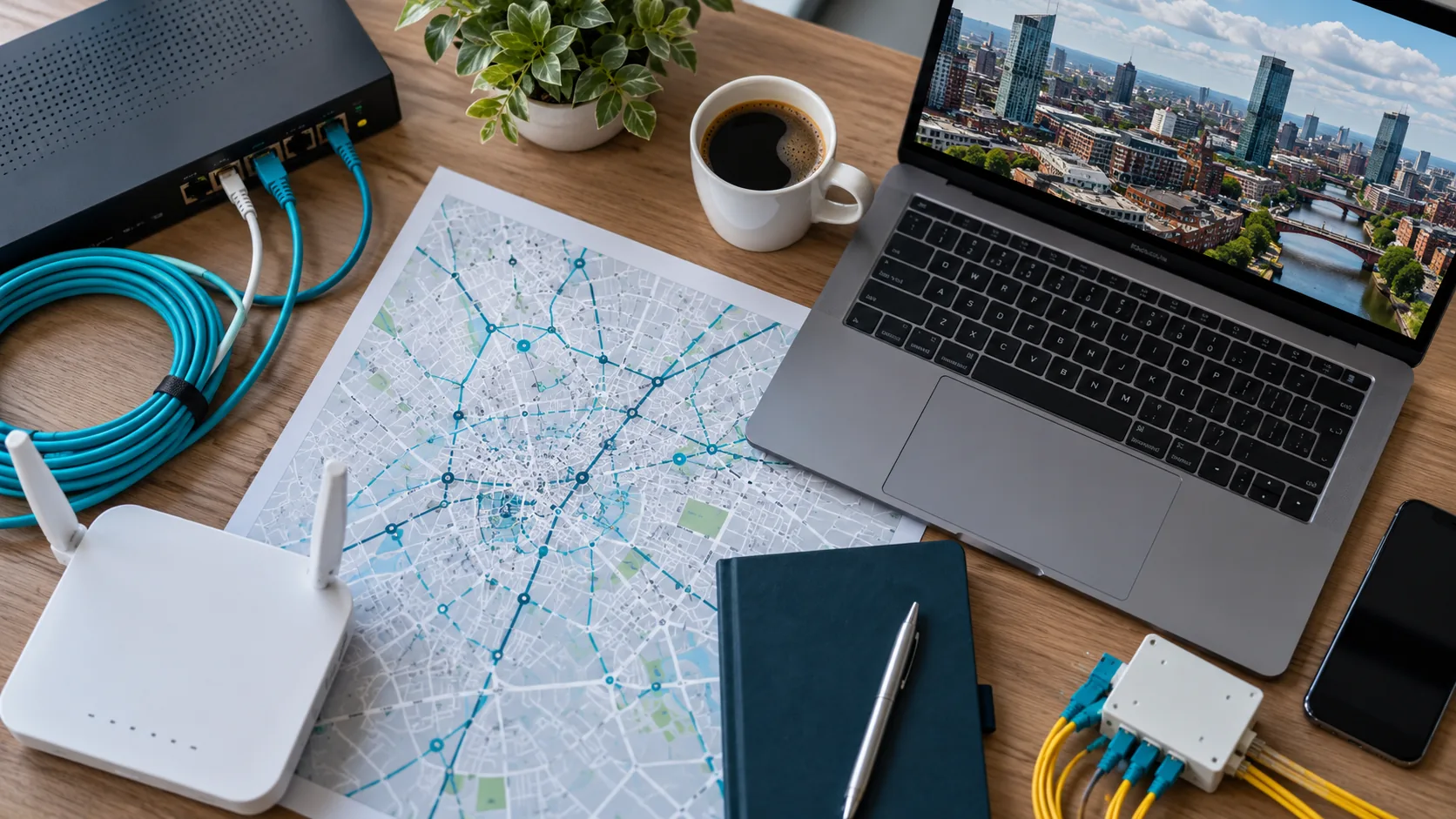 Business broadband and full-fibre connectivity in Manchester
