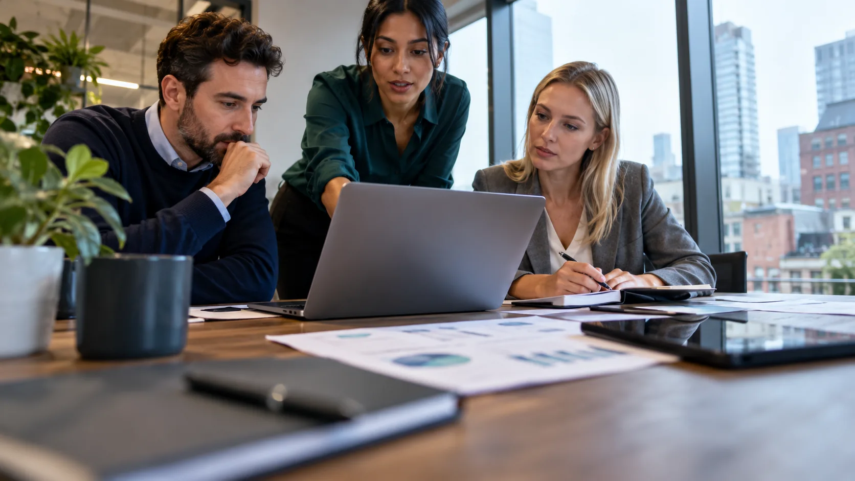 Greater Manchester small business team carrying out a cyber security risk assessment